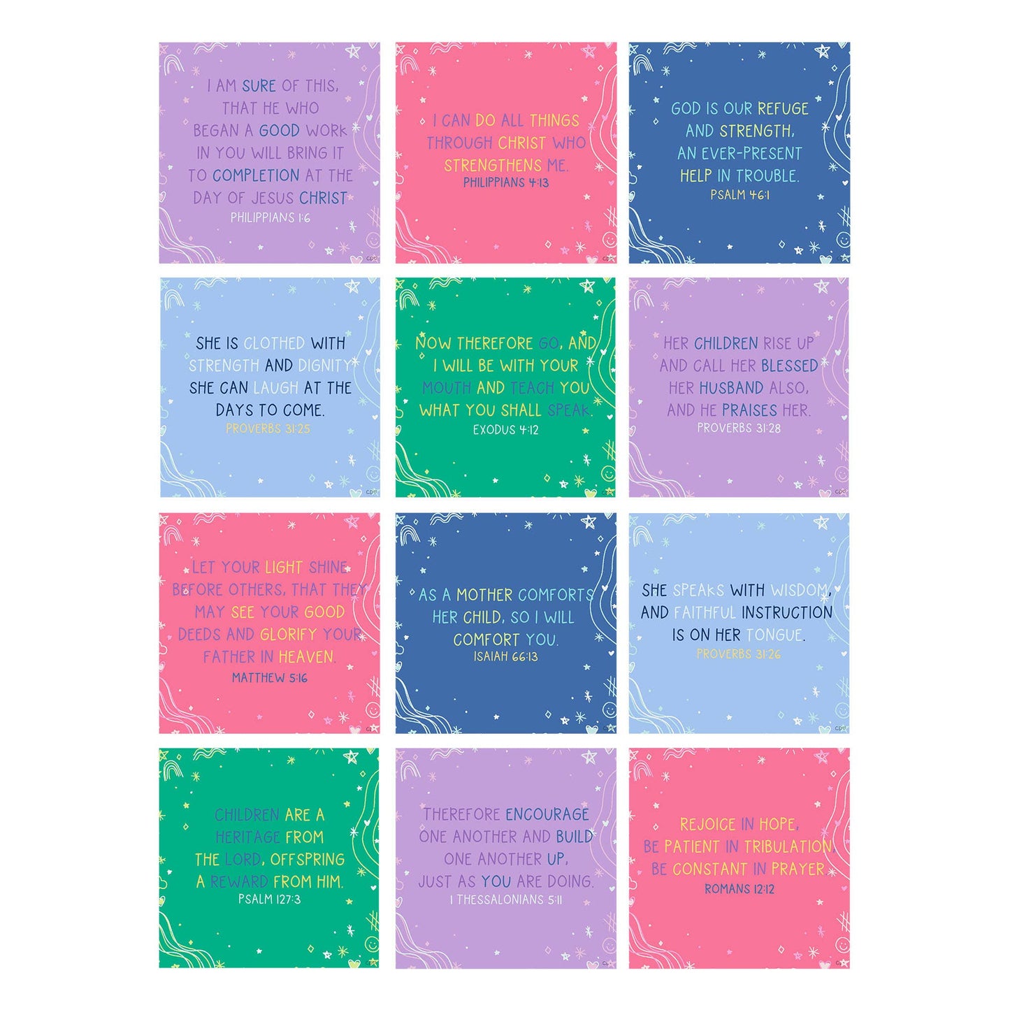 Verses for Mothers – Bible Verse Card Set