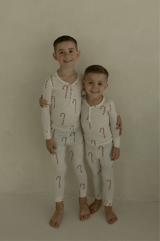 Candy Cane Bamboo Pajamas