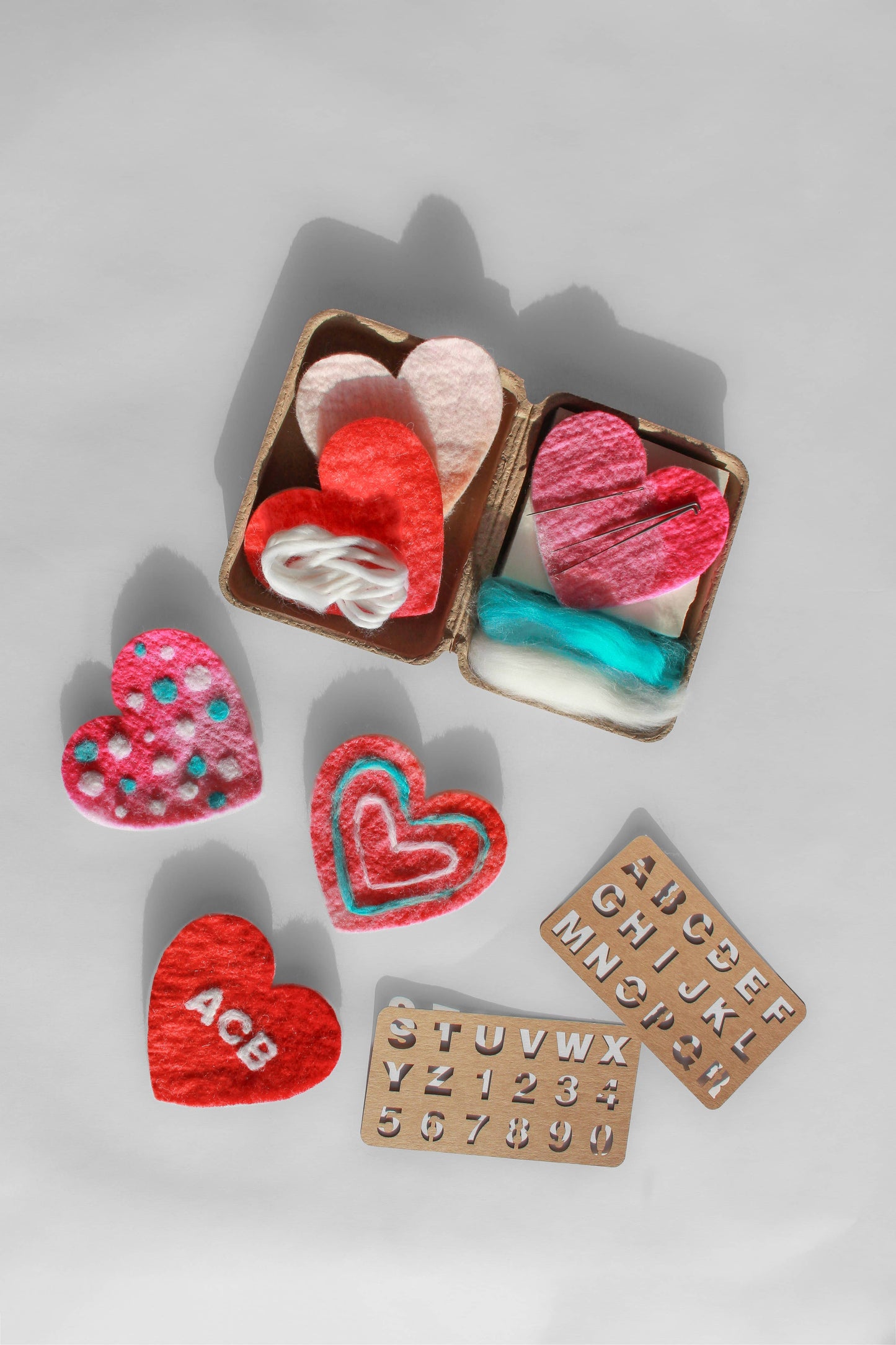 Mini Heart Felting Craft Kit