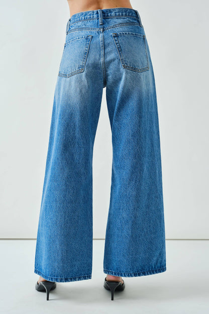 Western Wide-Leg Jeans