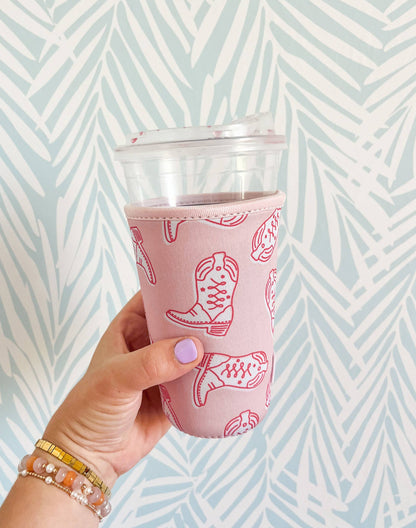 Western Cowgirl Boots Drink Sleeve