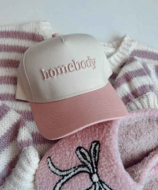 Homebody Pink Vintage Trucker Hat