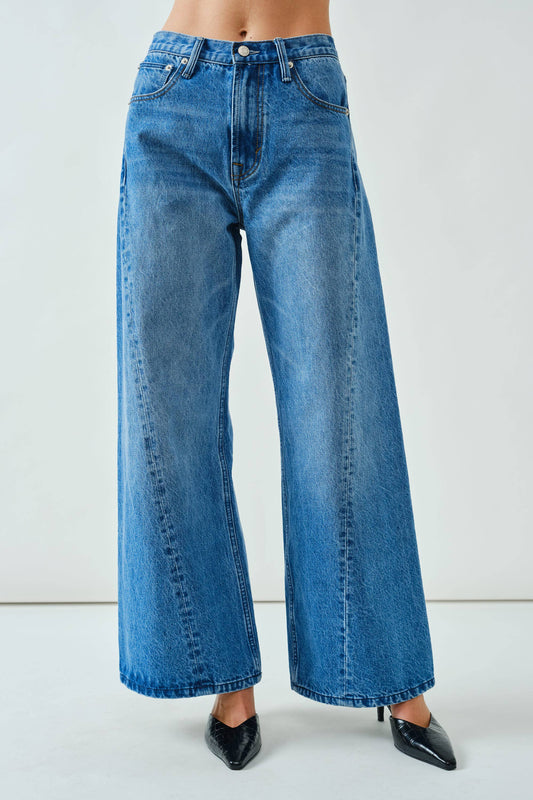 Western Wide-Leg Jeans